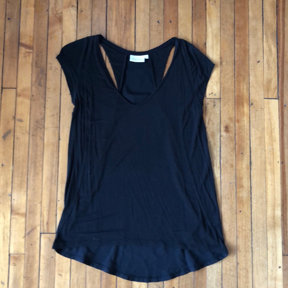 Anthro Deletta cutout back tee